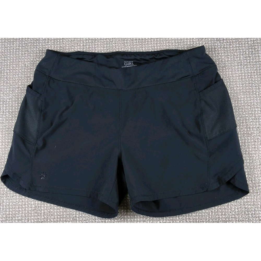 Athleta Girl Black 3" Record Breaker Shorts Size xxl/16